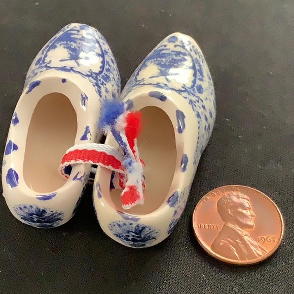Delf Holland Clogs Miniature ceramic Dutch - Picture 7 of 8